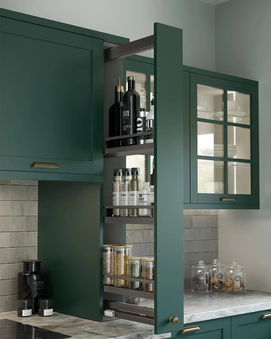 Ergo Over Counter Pull-Out Wall Unit